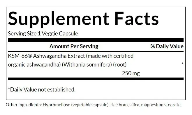SWANSON Ashwagandha KSM-66 250mg 60 kaps - Bild 5