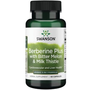 Berberin Plus med bittermelon och mariatistel – 60 kapslar