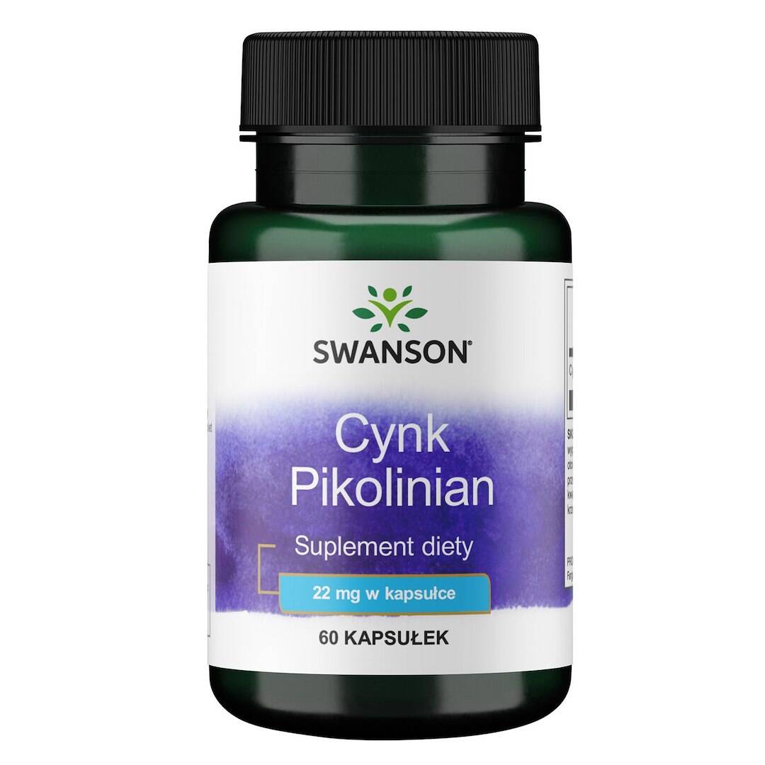 SWANSON Zink (pikolinat) 22 mg 60 kapslar – Nuvalia