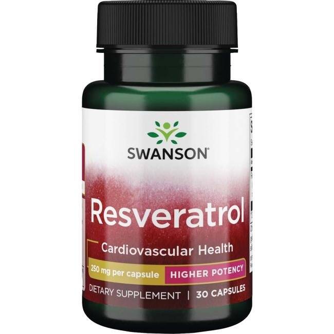 SWANSON Resveratrol 250 mg 30 kapslar – Nuvalia