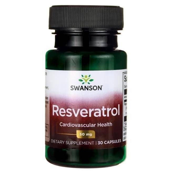 SWANSON Resveratrol 50 mg 30 kapslar – Nuvalia