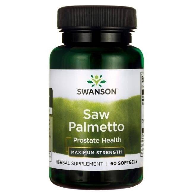 SWANSON Saw Palmetto-extrakt 320 mg, 60 gelkapslar – Nuvalia