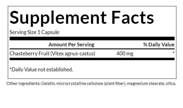 SWANSON Vitex (Chasteberry) 400mg 120kaps - Bild 2