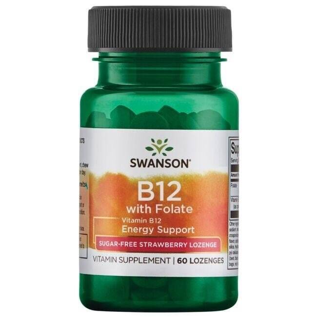 SWANSON Vitamin B-12 + folsyra 60 tabletter – Nuvalia