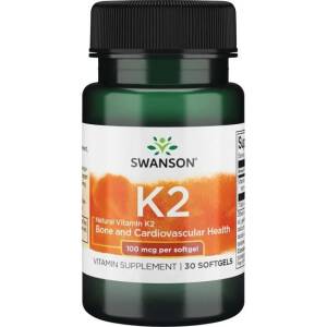 SWANSON Witamina K2 naturalna 100mcg30 kaps - Nuvalia