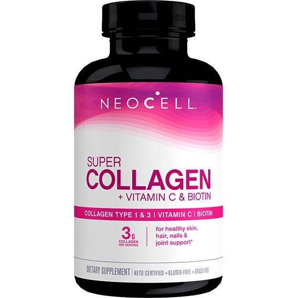 Super Collagen + C-vitamin & biotin – 90 tabletter – Nuvalia