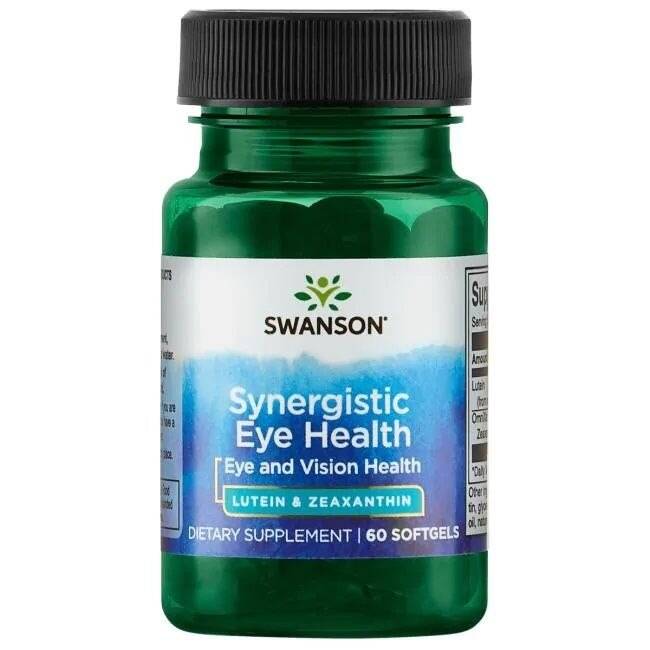 Synergistic Eye Health Lutein & Zeaxanthin – 60 mjuka kapslar – Nuvalia