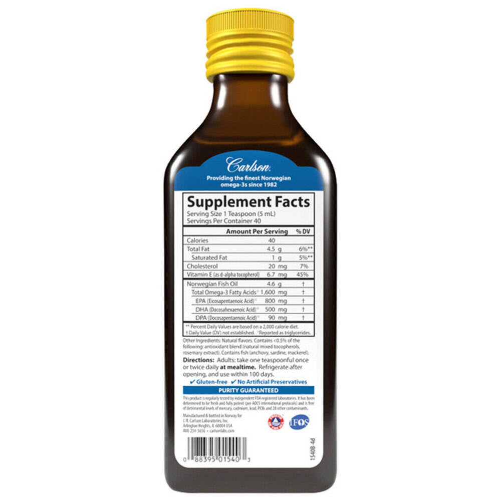 The Very Finest Fish Oil, Natural Lemon – 200 ml - Bild 3