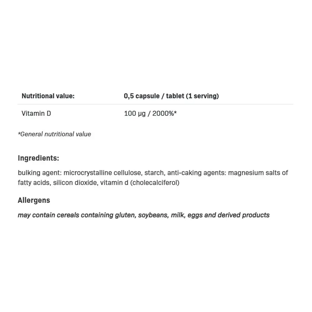 Vit D3 8000 – 120 tabletter - Bild 2
