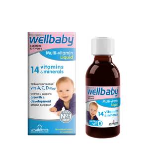 Vitabiotics Wellbaby Multivitamin, flytande (150 ml) – Nuvalia