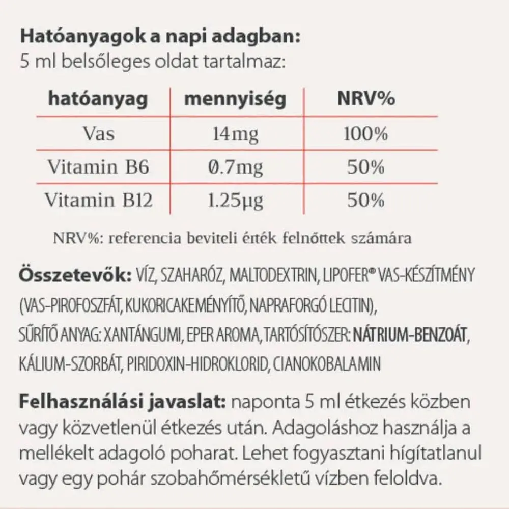 Vitaking Vitafer Järnsirup (120 ml) - Bild 2