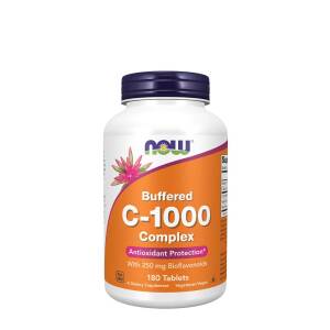 Vitamin C-1000 Complex - Buffered with 250mg Bioflavonoids - 180 tabs - Nuvalia
