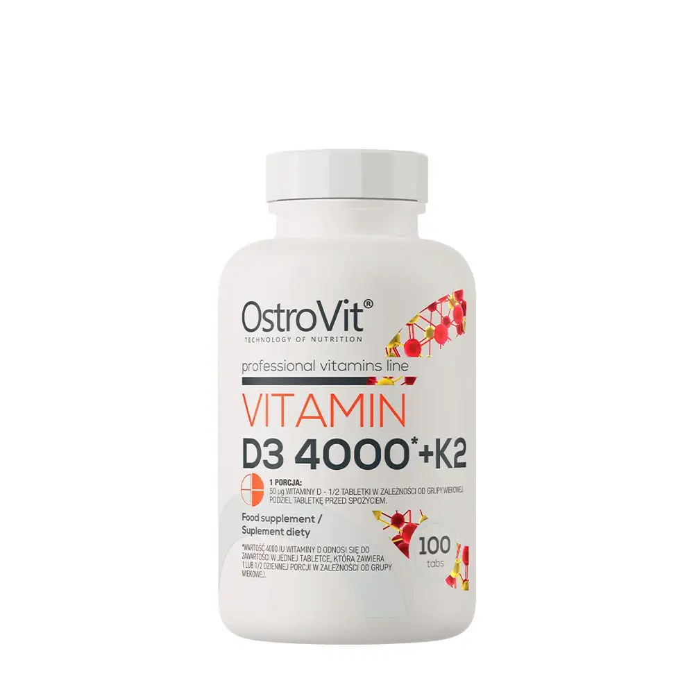 Vitamin D3 4000 + K2 – 100 tabletter – Nuvalia