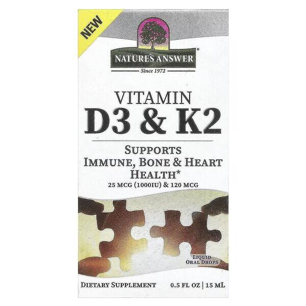 Vitamin D3 och K2 – 15 ml – Nuvalia