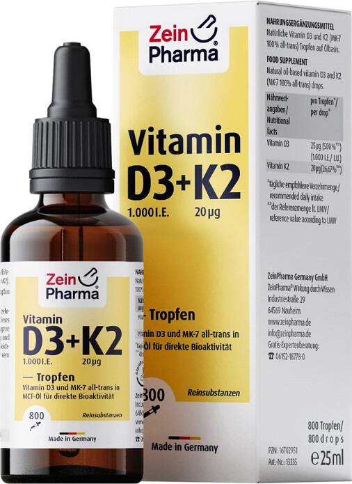 Vitamin D3 + K2 – 25 ml – Nuvalia