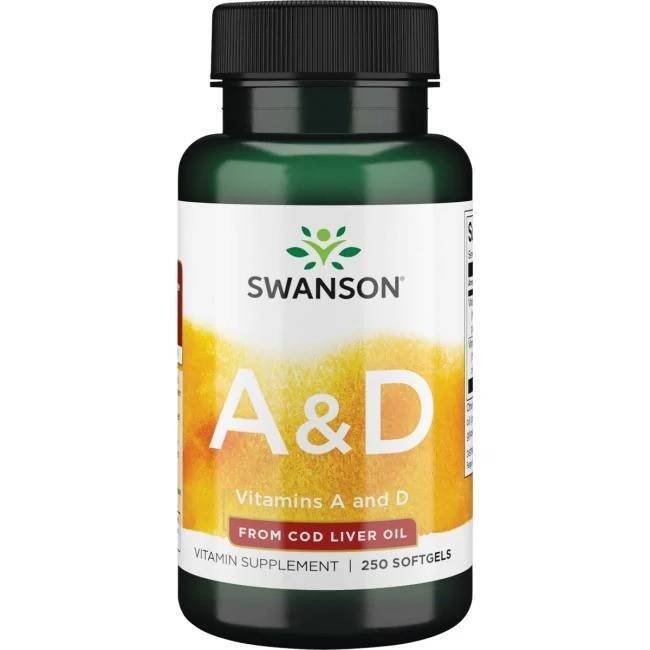 Vitamin A och D – 250 mjuka kapslar – Nuvalia