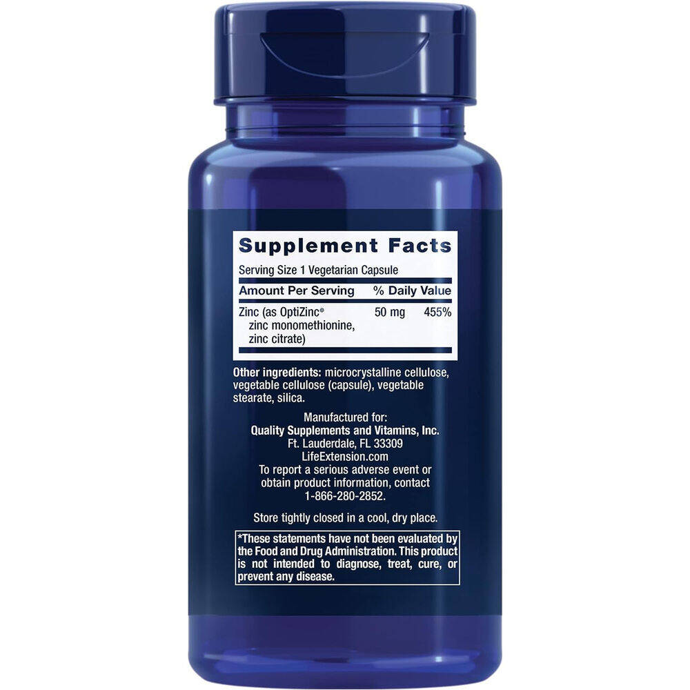 Zinc Caps, 50mg – 90 vcaps - Bild 3