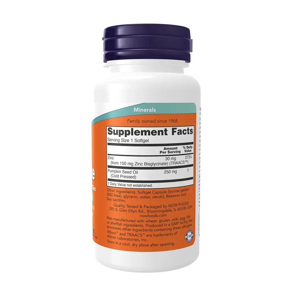 Zinc Glycinate – 120 mjuka kapslar - Bild 2