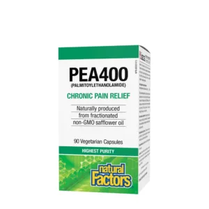 Natural Factors PEA400 Palmitoylethanolamide (90 Veggie Capsules)