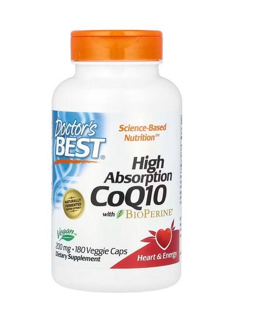 CoQ10 med hög biotillgänglighet och BioPerine