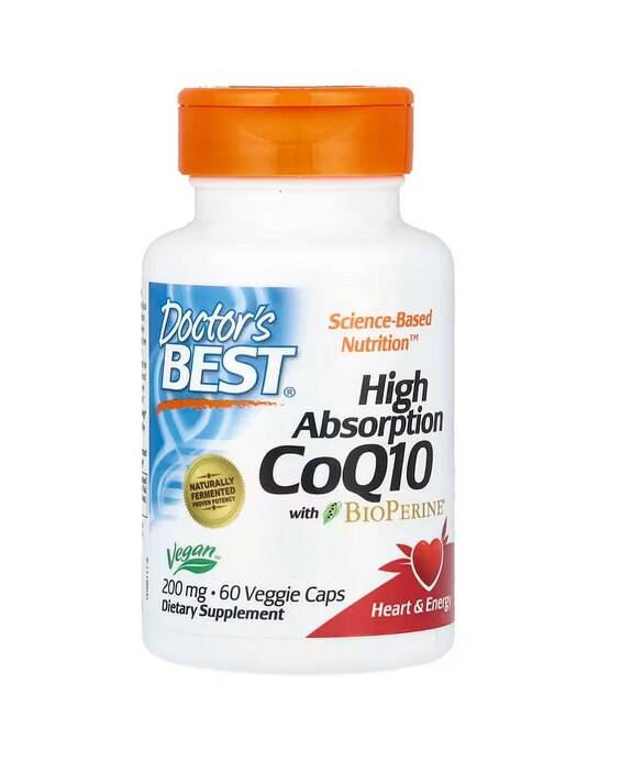 CoQ10 med hög biotillgänglighet och BioPerine
