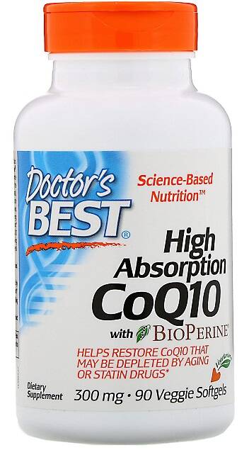 CoQ10 med hög biotillgänglighet och BioPerine