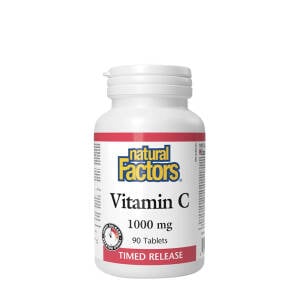 Natural Factors Vitamin C Time Release 1000 mg (90 Tablets) - Nuvalia