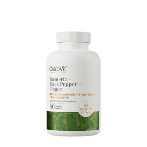 Ostrovit Turmeric + Black Pepper + Ginger VEGE (90 Capsules) - Nuvalia