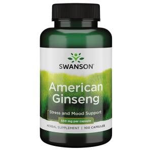 SWANSON American Ginseng 550mg 100kaps - Nuvalia