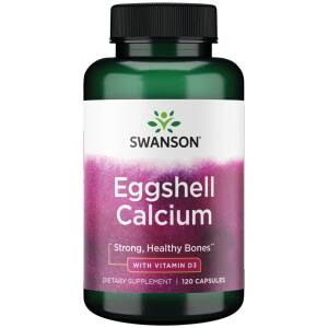 SWANSON Eggshell Calcium with Vitamin D-3 120kaps - Nuvalia