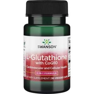 SWANSON L-glutation +  koenzym Q10 30kaps - Nuvalia