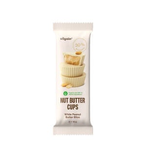 Vilgain Bio Nut Butter Cups White Peanut Butter Bliss (39 g) - Nuvalia